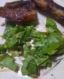 Ensalada de radicheta con ajo