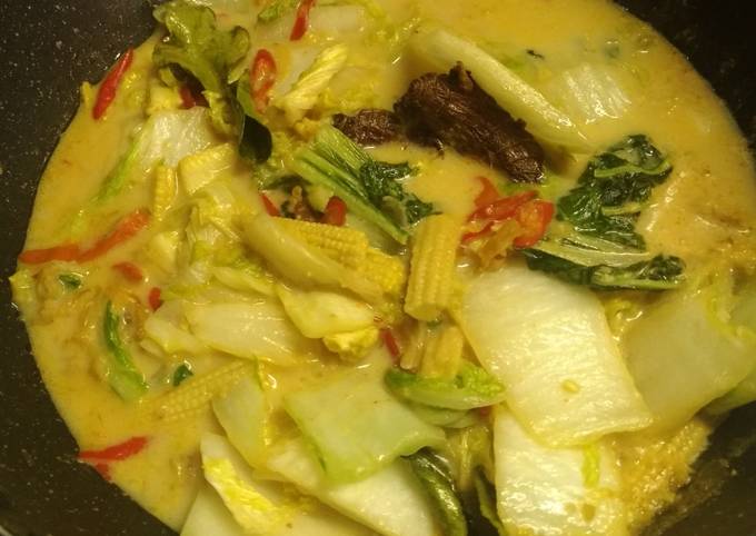 Resep Sayur Sawi Kuah Susu Oleh Sintha Shoppaholicious Cookpad