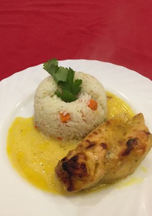 Una foto de Pollo a la mostaza fácil y delicioso 😋