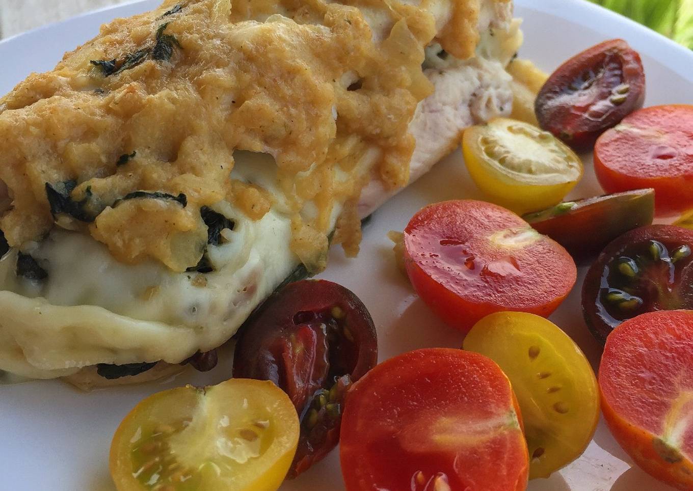 Pechuga de pollo rellena