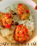 Chả mực mix rau củ