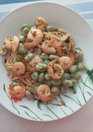 Une photo de Ramen aux crevettes