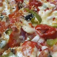 A picture of Farm fresh pizza.