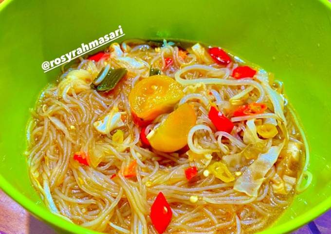 Resep Bihun Sehat Kuah Pedas Resep Bihun Sehat Kuah Pedas