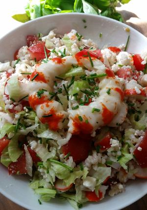 Φωτογραφία της συνταγής Σαλάτα surimi με κους κους 🍤