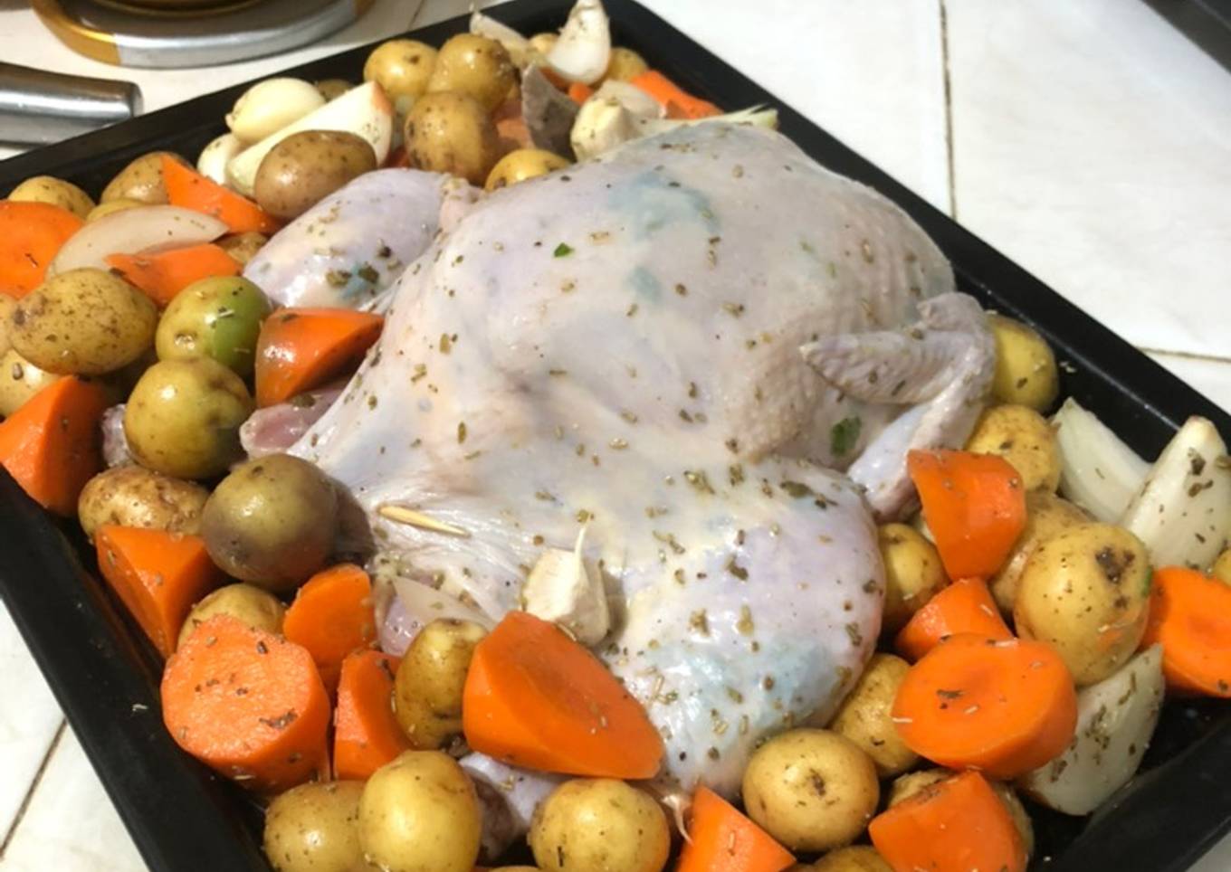 Roasted chicken