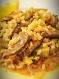 Arroz con ternera y verduras