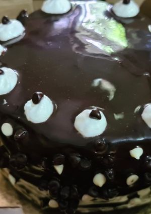 A picture of Chocolate chocochip cake.