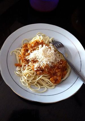 Foto resep Spaghetti Bolognese Keju/ Saus Bolognese Homemade