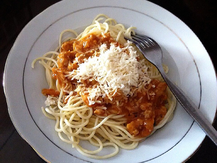 Resep: Spaghetti Bolognese Keju/ Saus Bolognese Homemade Enak Terbaru