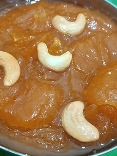A picture of Sweet potato Moong dal halwa.