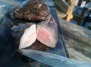 Una foto de Ladrillo de Ganso (cuadril) a la parrilla