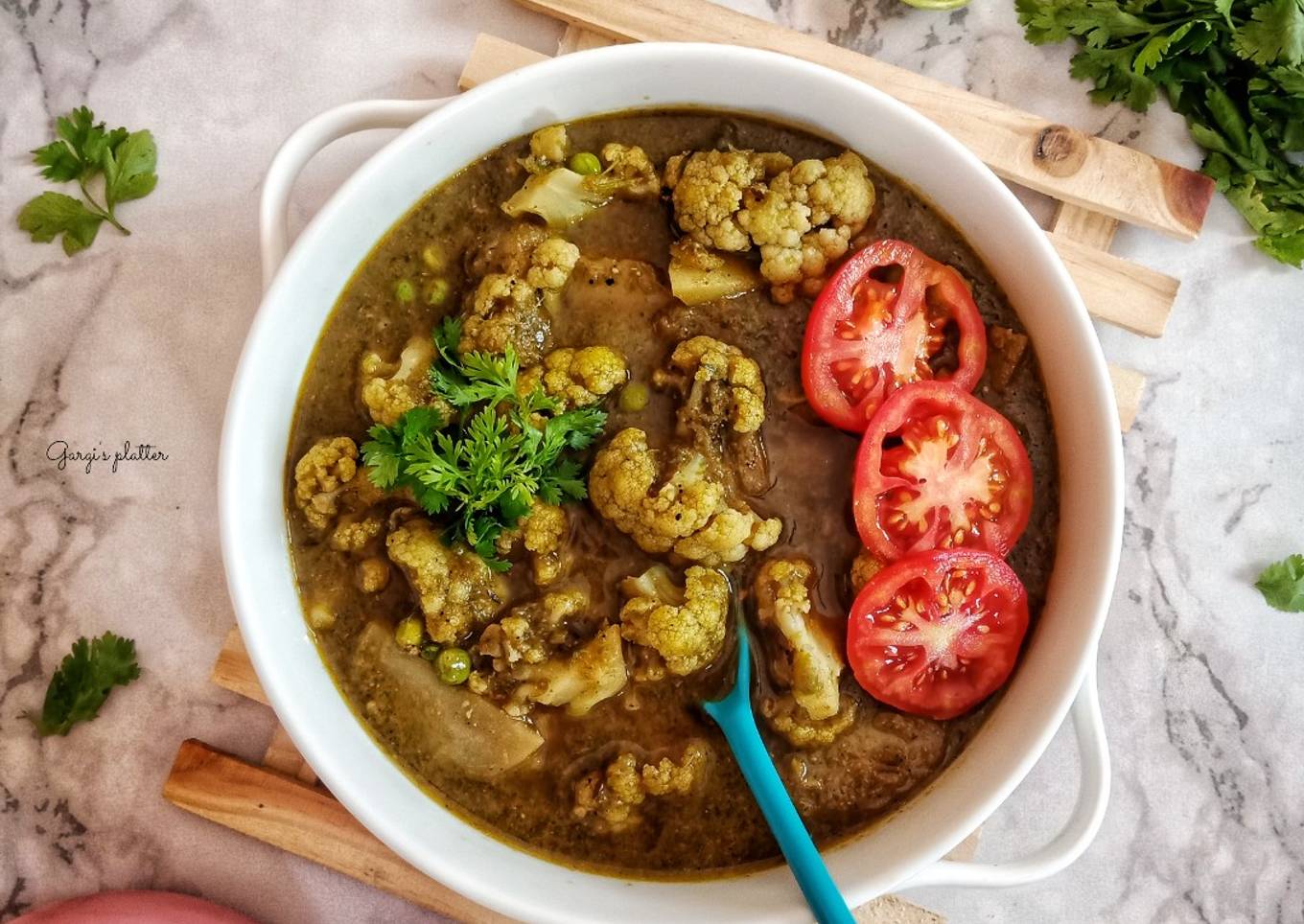 Dhaniya Aloo Gobhi