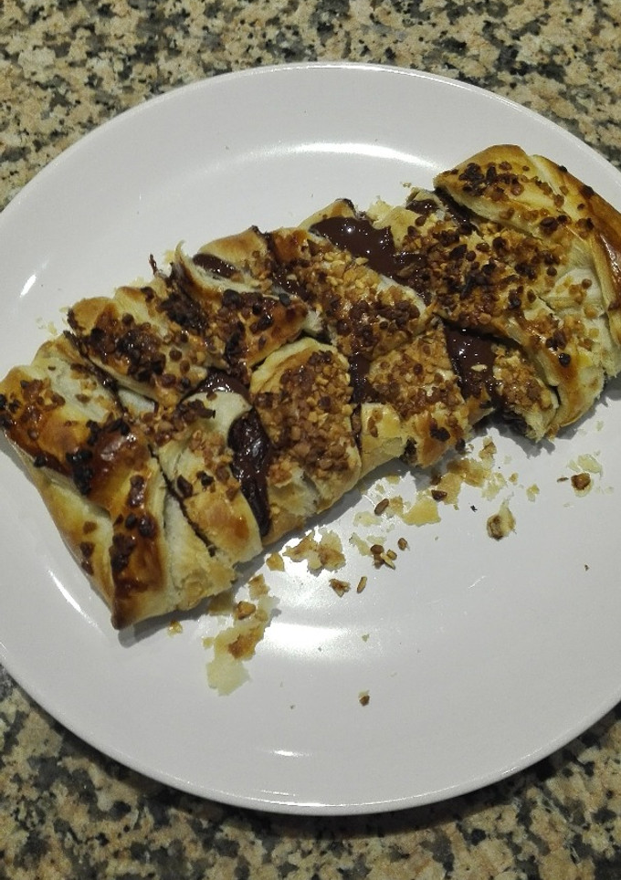 Una foto de Crujiente de chocolate
