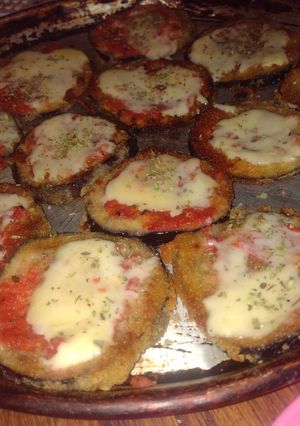 Una foto de Milanesas de berenjenas😍