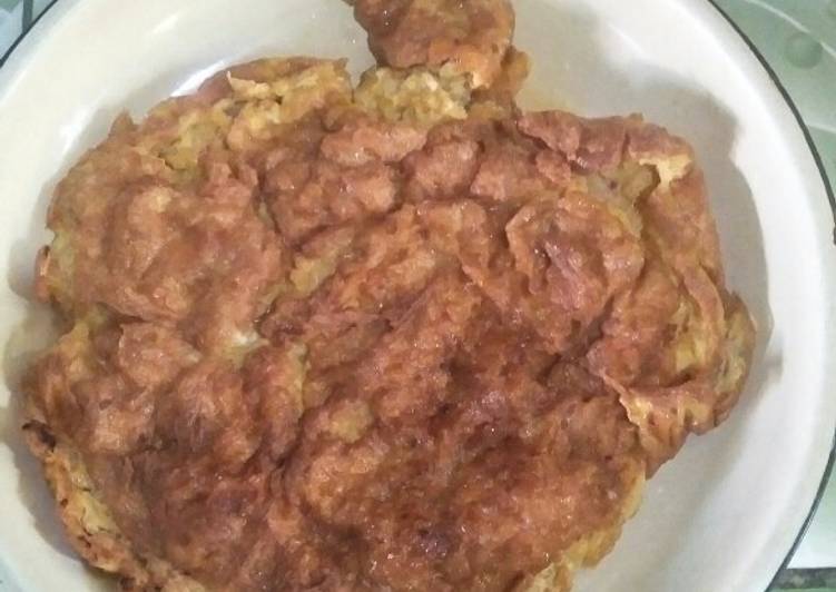 ragam memasak Telur dadar buk nur yang kenyang