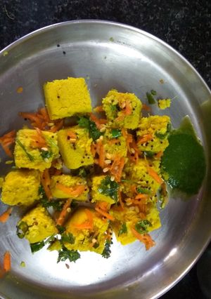 A picture of Dokla- Rajasthan special.