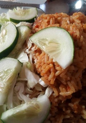 A picture of Jollof Rice.