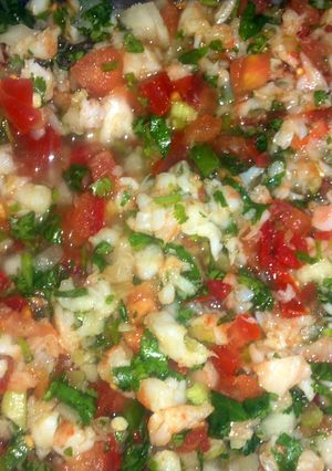A picture of Shrimp Ceviche.