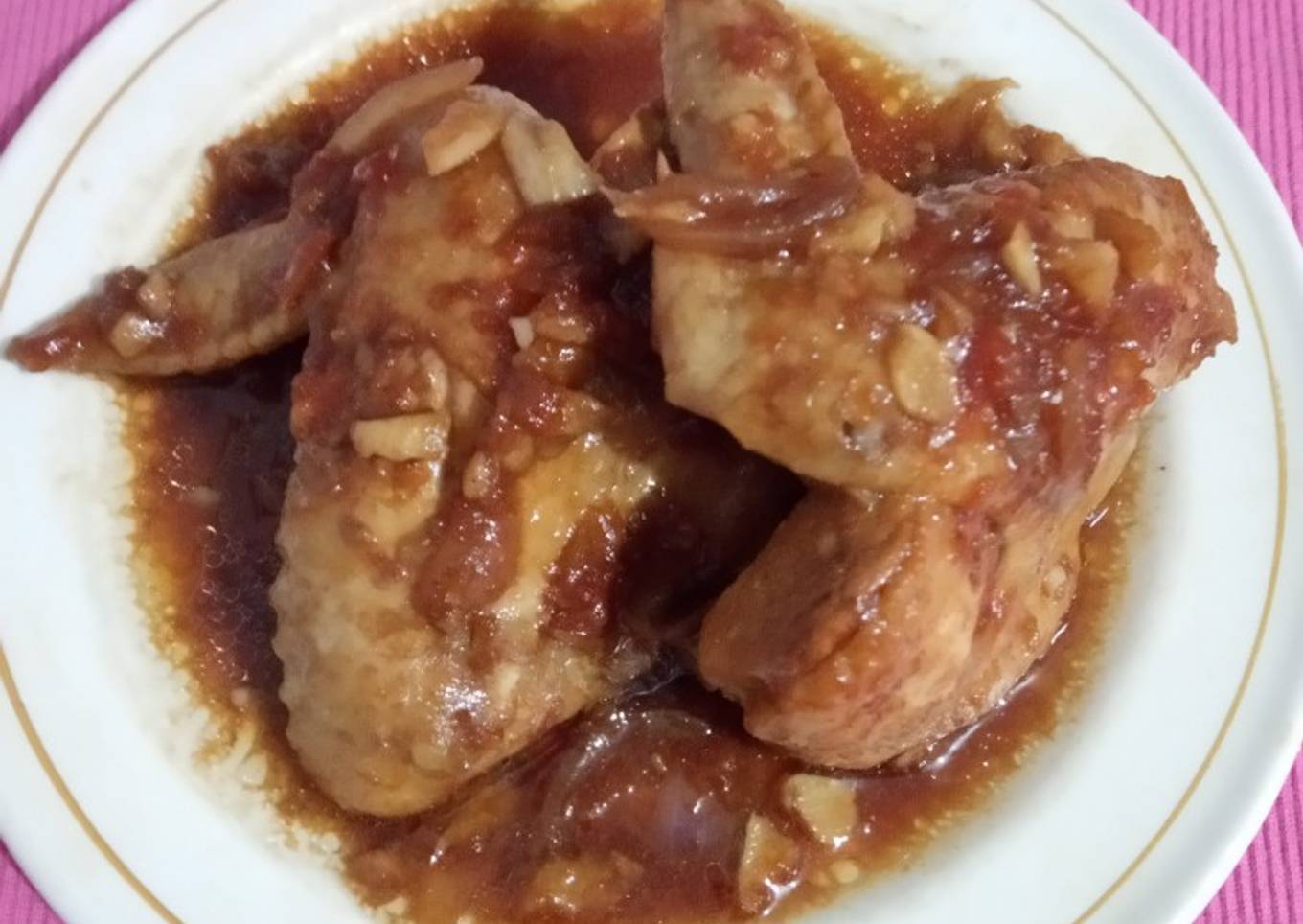 354) Ayam Kecap Inggris Simple