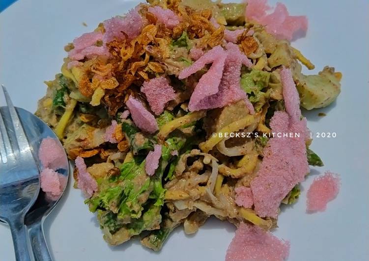 Cara Gampang mengolah 151. LOTEK a.k.a Minangnesse Vegetable Salad with Peanut Sauce Anti Gagal