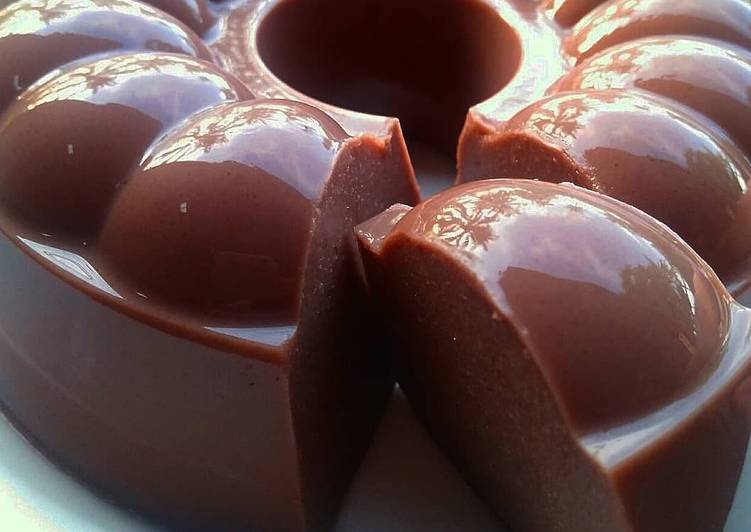 Pudding Brownis Coklat
