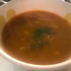 A picture of Veg Drumstick Soup.