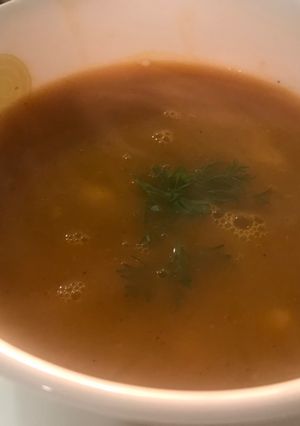 A picture of Veg Drumstick Soup.