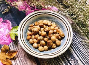 Hình của món Nấm Rơm Kho Xì Dầu.