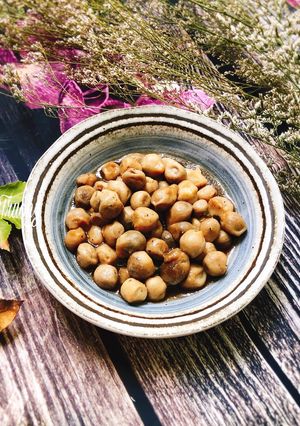 Hình của món Nấm Rơm Kho Xì Dầu.