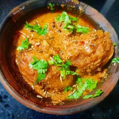 A picture of Kashmiri Dum Aloo.