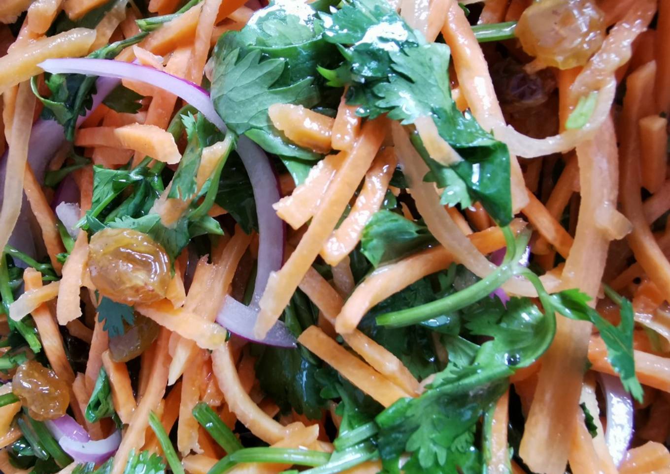 Ensalada de zanahoria con inspiración marroquí