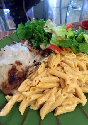 A picture of Pork Chops in Mushroom Cream.