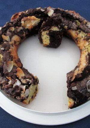 Foto di Ciambella Marmorizzata Cacao e Cocco
