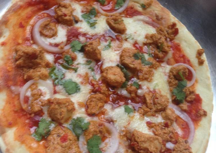 Recipe: Delicious Chicken tikka pizza 😍