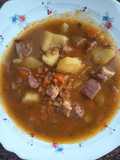 Lentejas con Jamón asado (Receta de Aprovechamiento)
