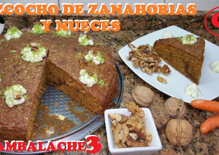 Bizcocho de zanahorias y nueces