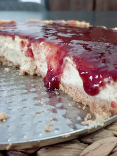Una foto de Tarta de queso en Air fryer