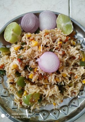 A picture of Vegetables fried rice.