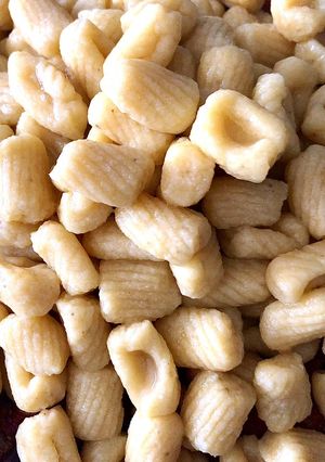 Une photo de Gnocchis patate douce et semoule