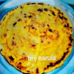 A picture of Besan Lachcha Parantha /pinwheel parantha.