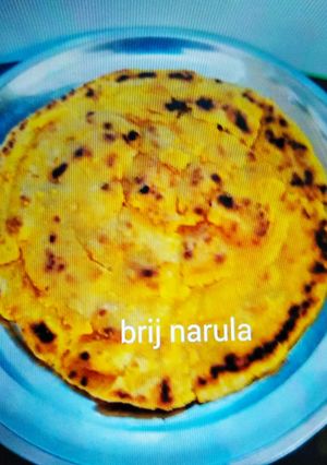 A picture of Besan Lachcha Parantha /pinwheel parantha.