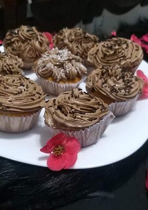 صورة لوصفة كريمة النيسكافي للكاب كيك 🧁🧁🧁