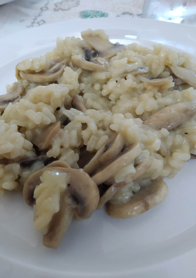 Una foto de Risotto de champiñones light