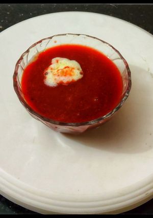 பீட்ரூட் கேரட் சூப்(beetroot carrot soup recipe in tamil) செய்முறை முக்கிய புகைப்படம்