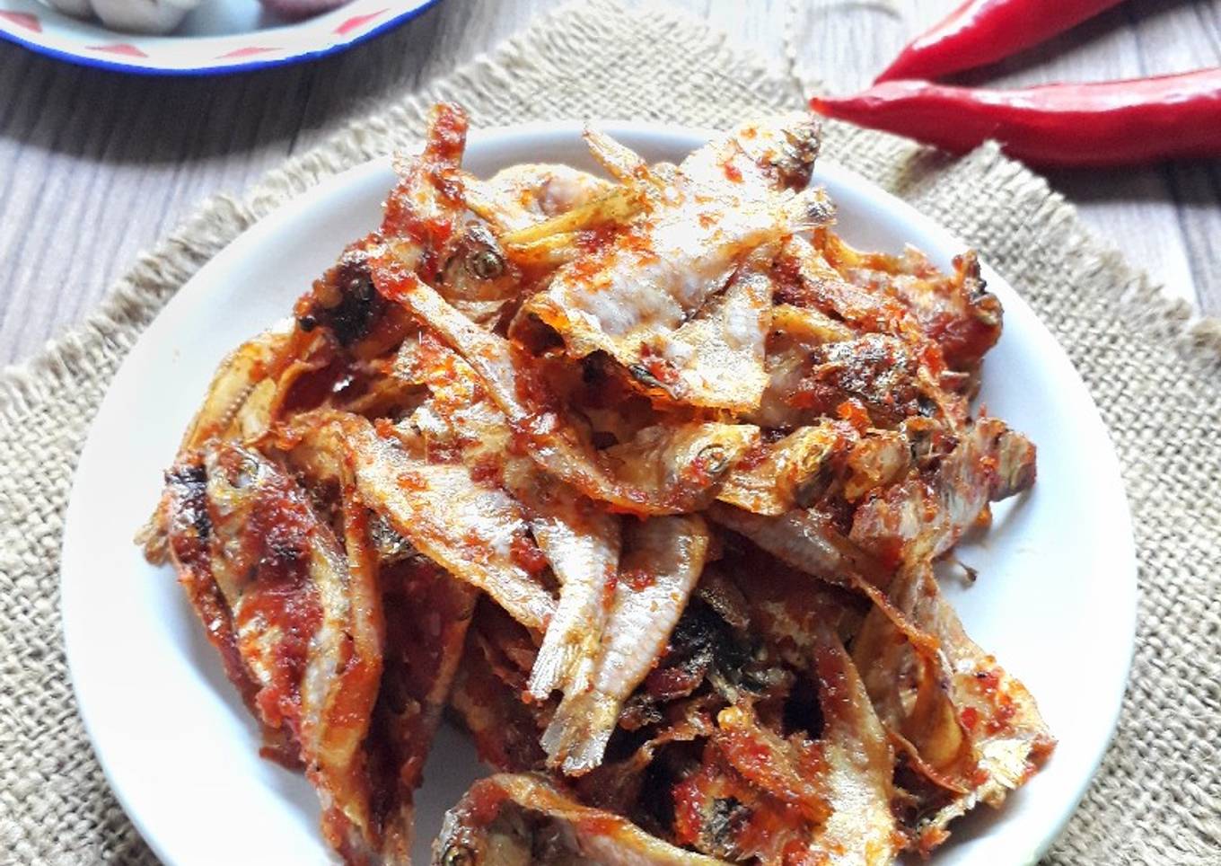Balado Ikan Asin Kapas