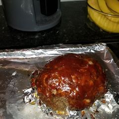 Meatloaf for 1, with Glaze A picture of Meatloaf for 1, with Glaze.