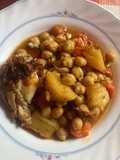 Garbanzos con pollo