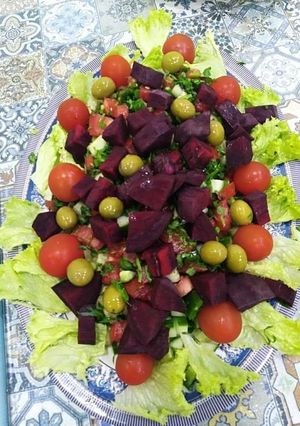 صورة لوصفة سلطة الشمندر