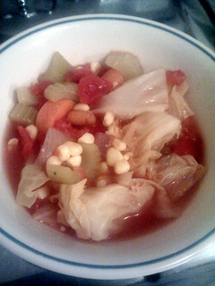 A picture of Cabbage diet soup.